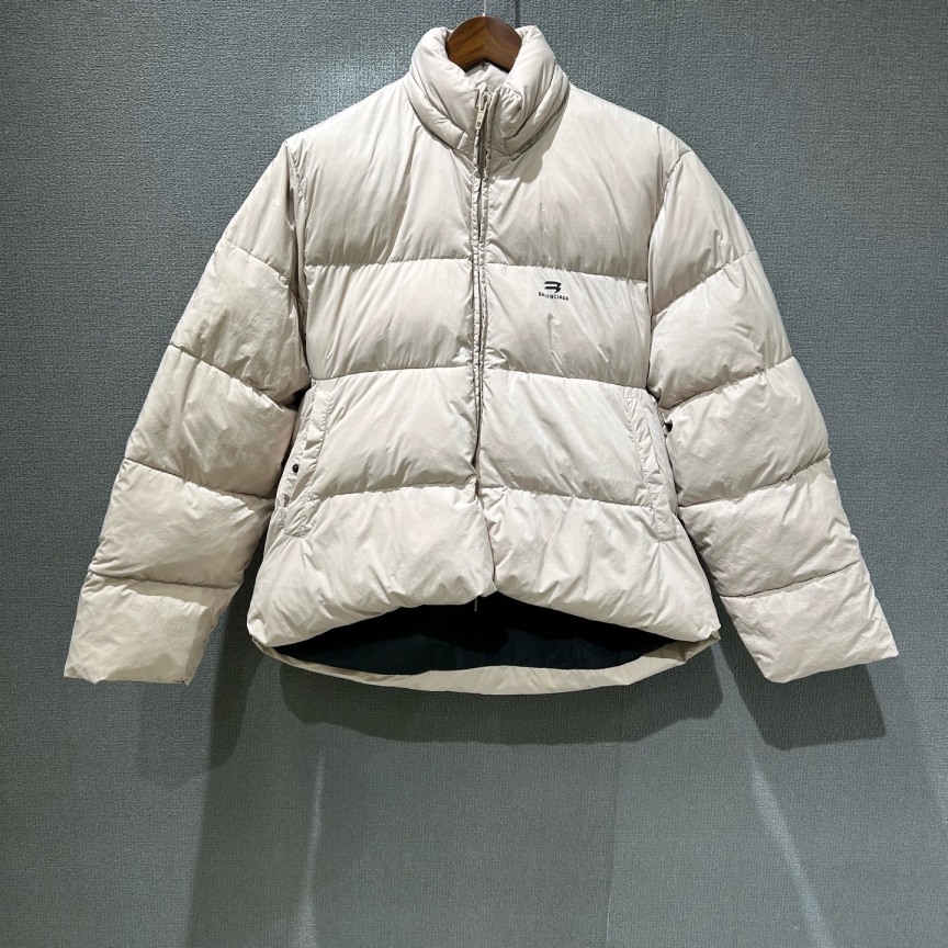 95新 Balenciaga/巴黎世家 （pm）双钩龟背棉服外套 38码/3281