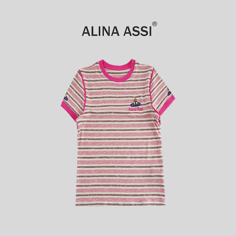 【姚】2025春夏新款百搭时尚T恤简约显瘦短袖上衣YMK650