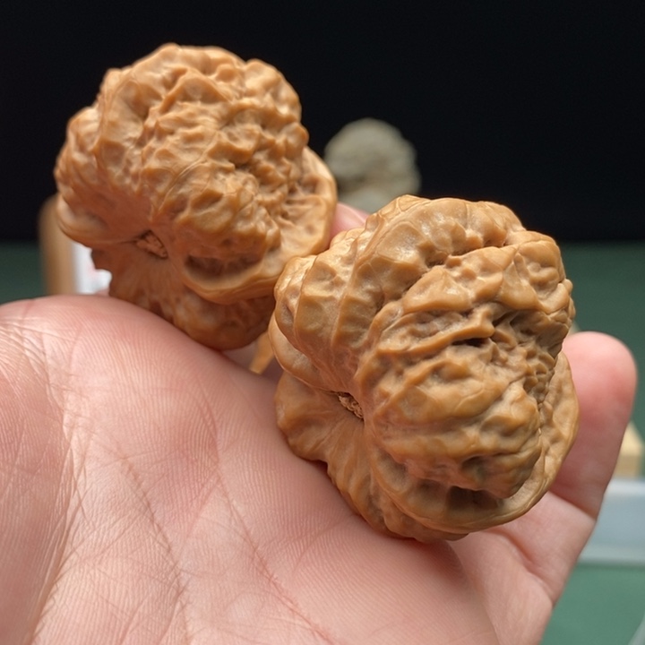 文玩核桃把件边41肚44全品蛤蟆头