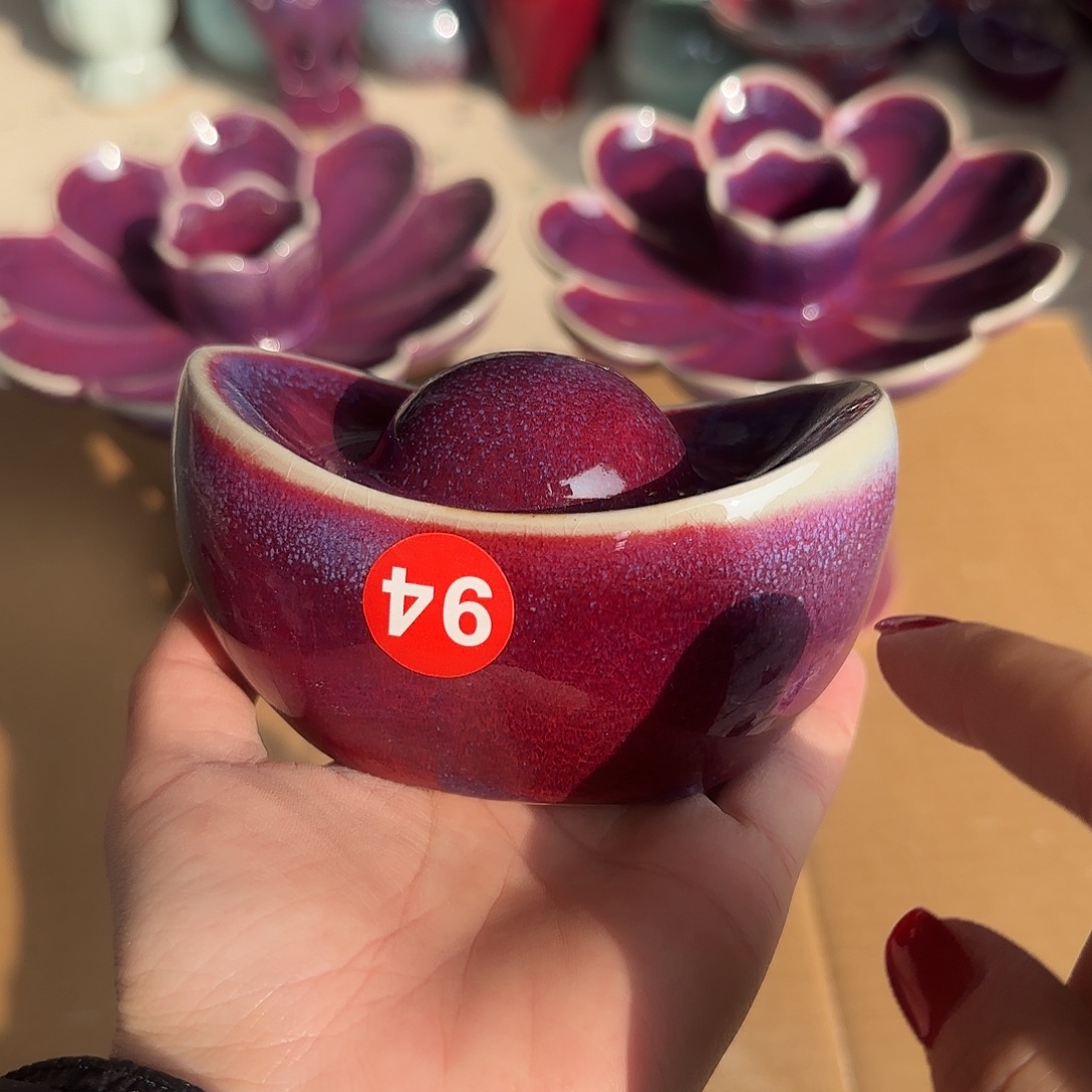 摆件陶郑家钧窑摆件