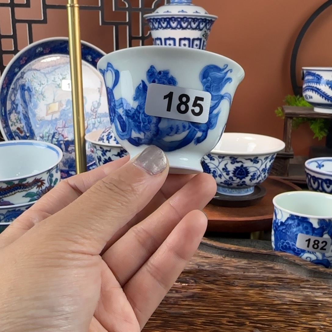瓷片景德镇手绘青花茶器185