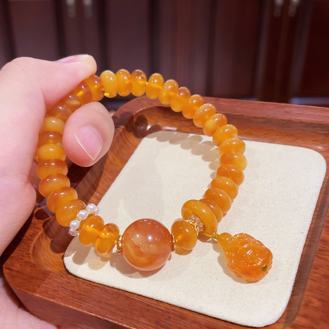 蜜蜡手链未镶嵌手串