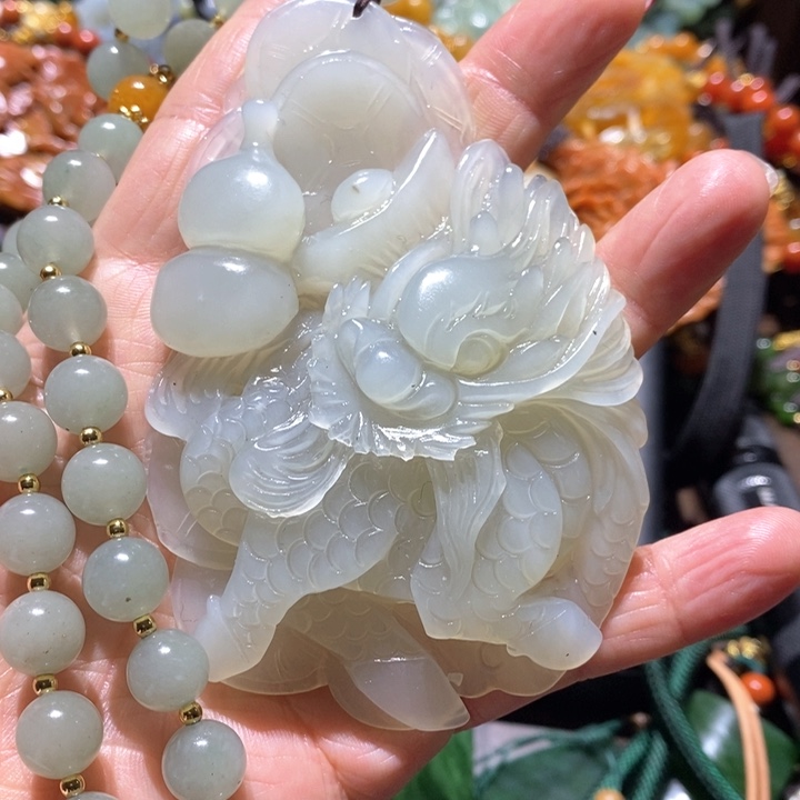 岫玉毛衣链未镶嵌