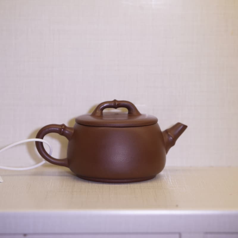 光素竹节汉瓦紫砂壶（3）