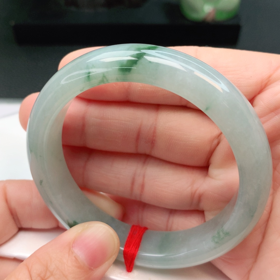 未镶嵌手镯翡翠鱼*吖54-55圈