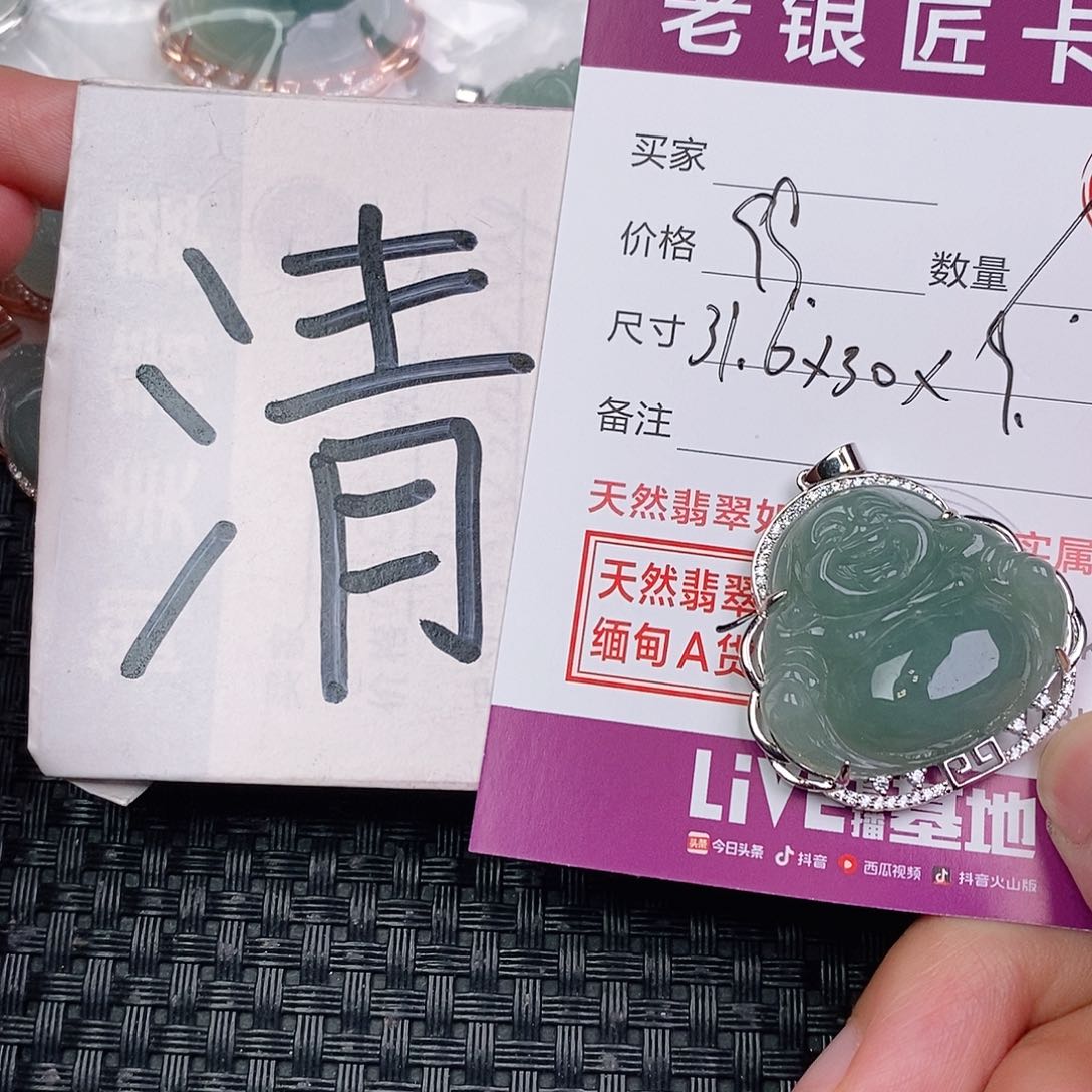 翡翠银S925镶嵌颈饰