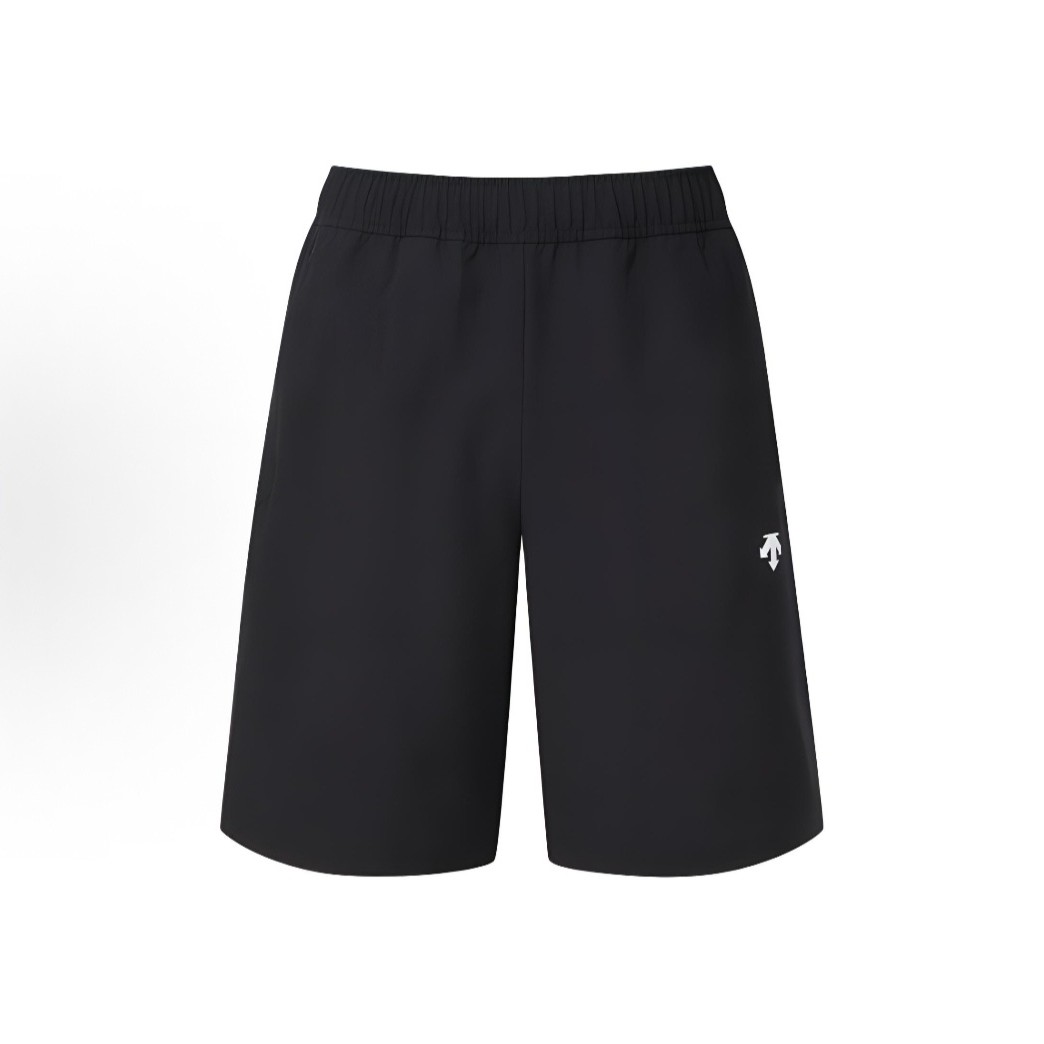 DESCENTE/迪桑特纯色Logo印花中腰松紧弹力休闲短裤男款TKH71