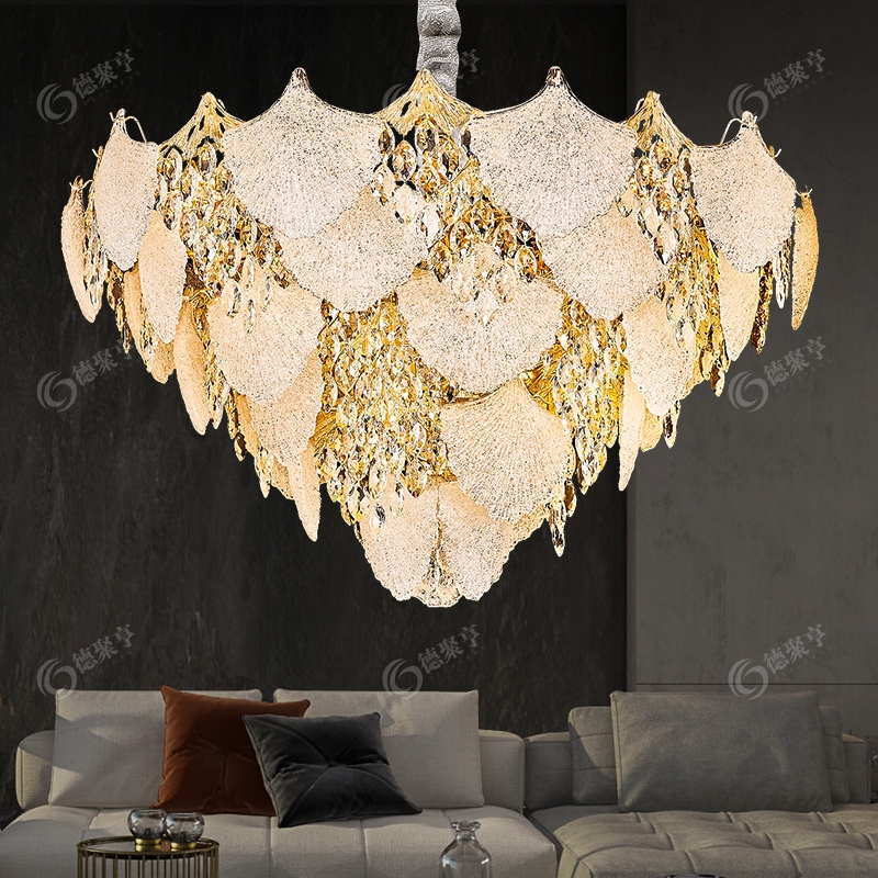 轻奢水晶吊灯奢华客厅灯现代简约大气2026新款高档主卧室餐厅灯具