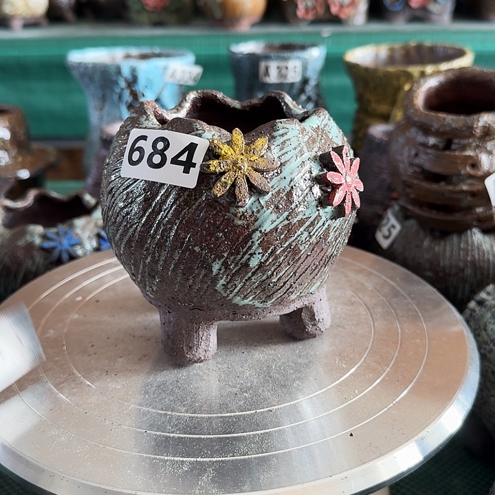 内口6高11粗陶手工