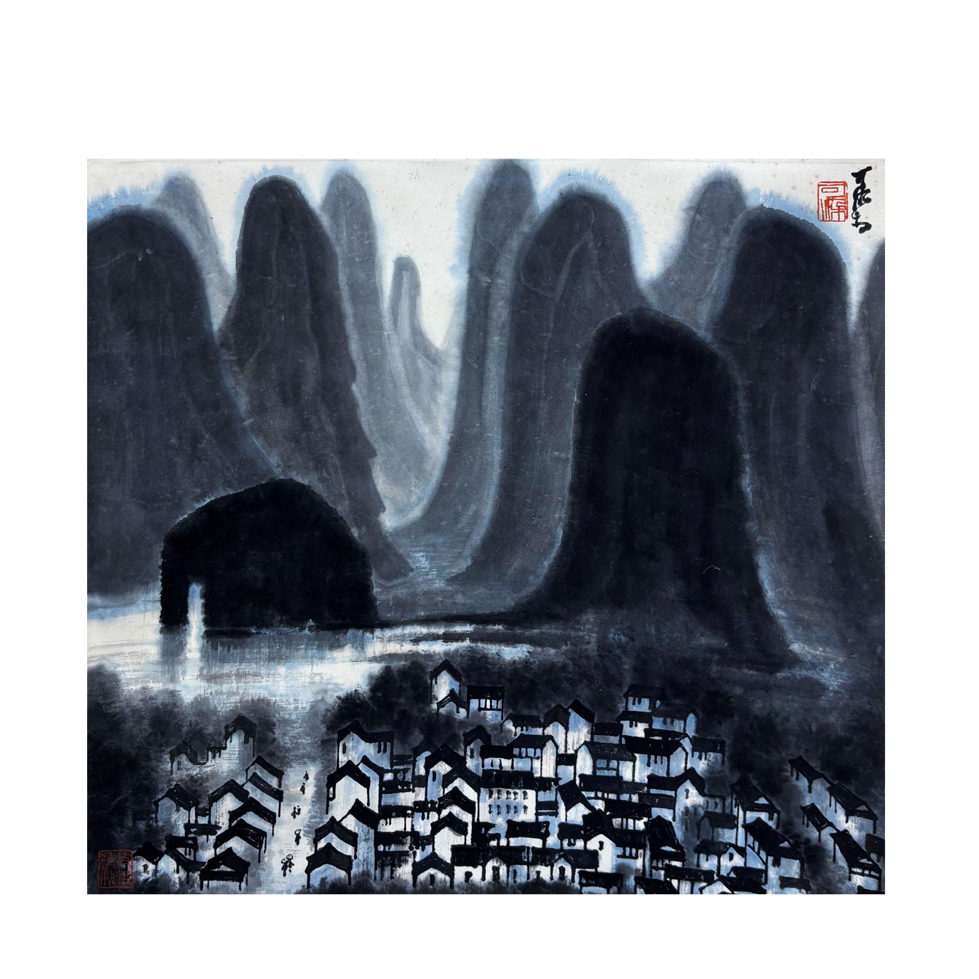 水墨丹青下P149    桂林山水甲天下 90X47