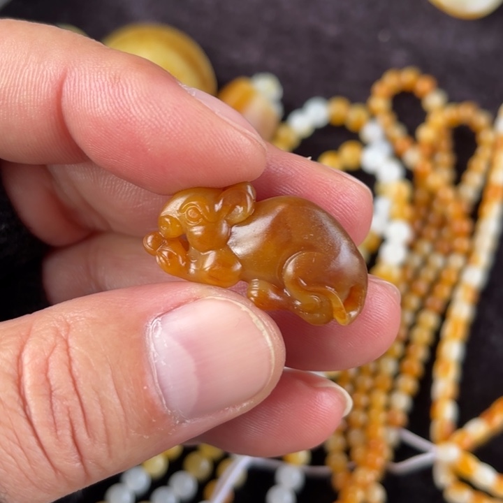 和田玉（青玉）挂件未镶嵌