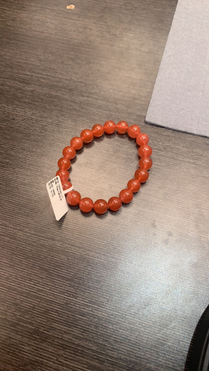 南红冻紫料9mm小单圈