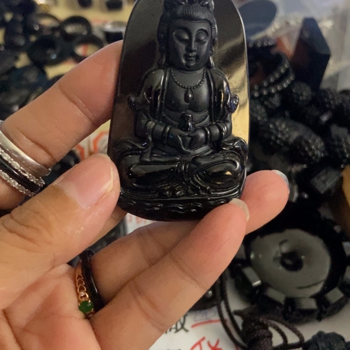 舞***丰翡翠未镶嵌颈饰墨翠