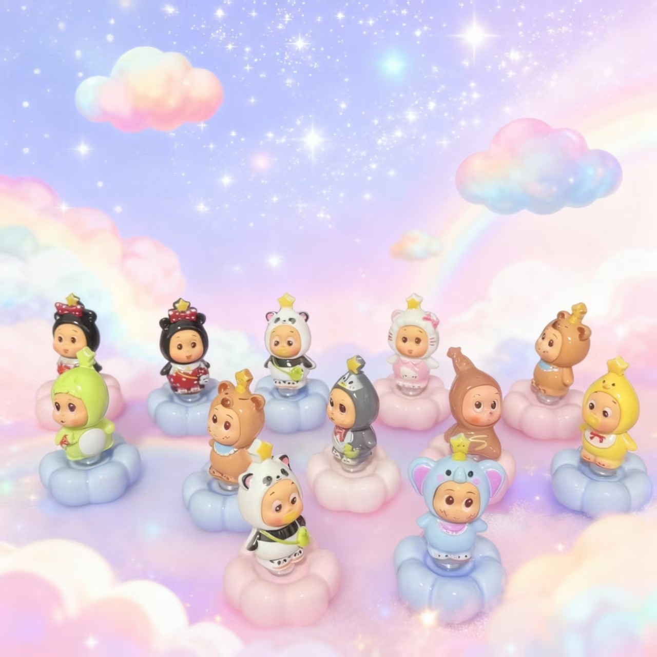 景德镇转转小摆件星星人网红少女心可爱创意车载摆设学生情侣送礼