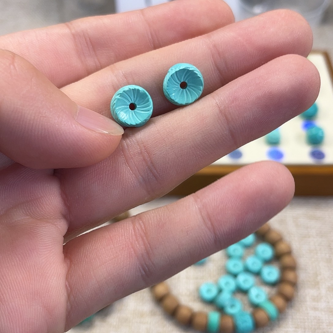 原生态湖北松配饰，直径10