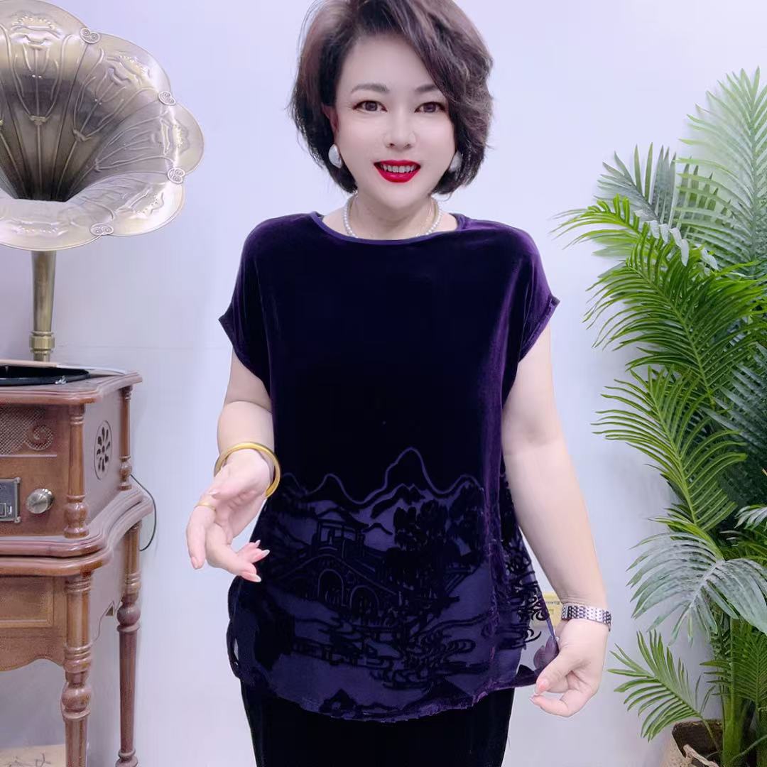 桑蚕丝上衣43A000烧花