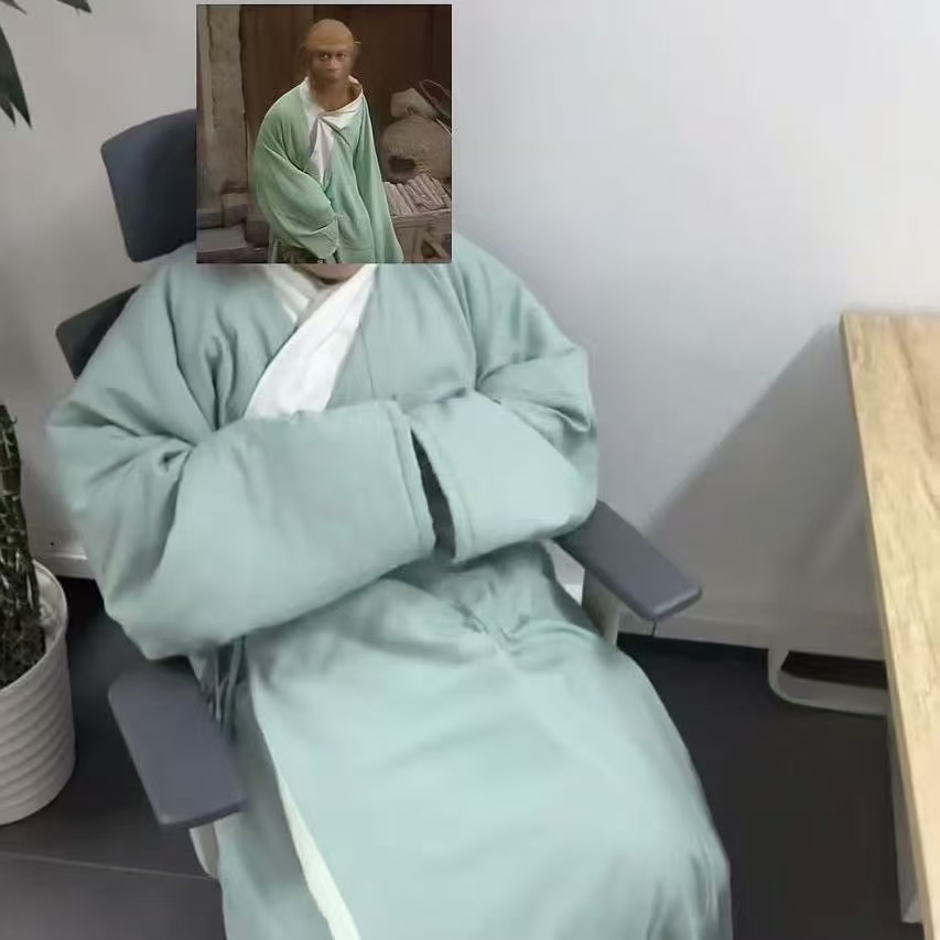 +同款睡衣绿色长衫搞怪cos服大学生居家日用套装