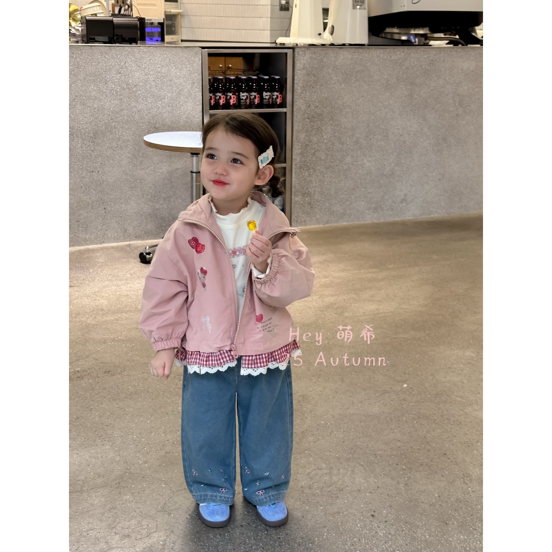 萌希·25秋~爱心星星牛仔裤K5809（汉服）