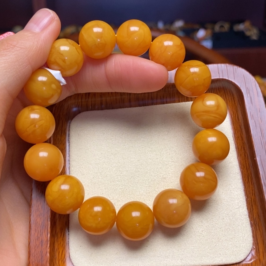 【闪购商品】蜜蜡手链未镶嵌手串