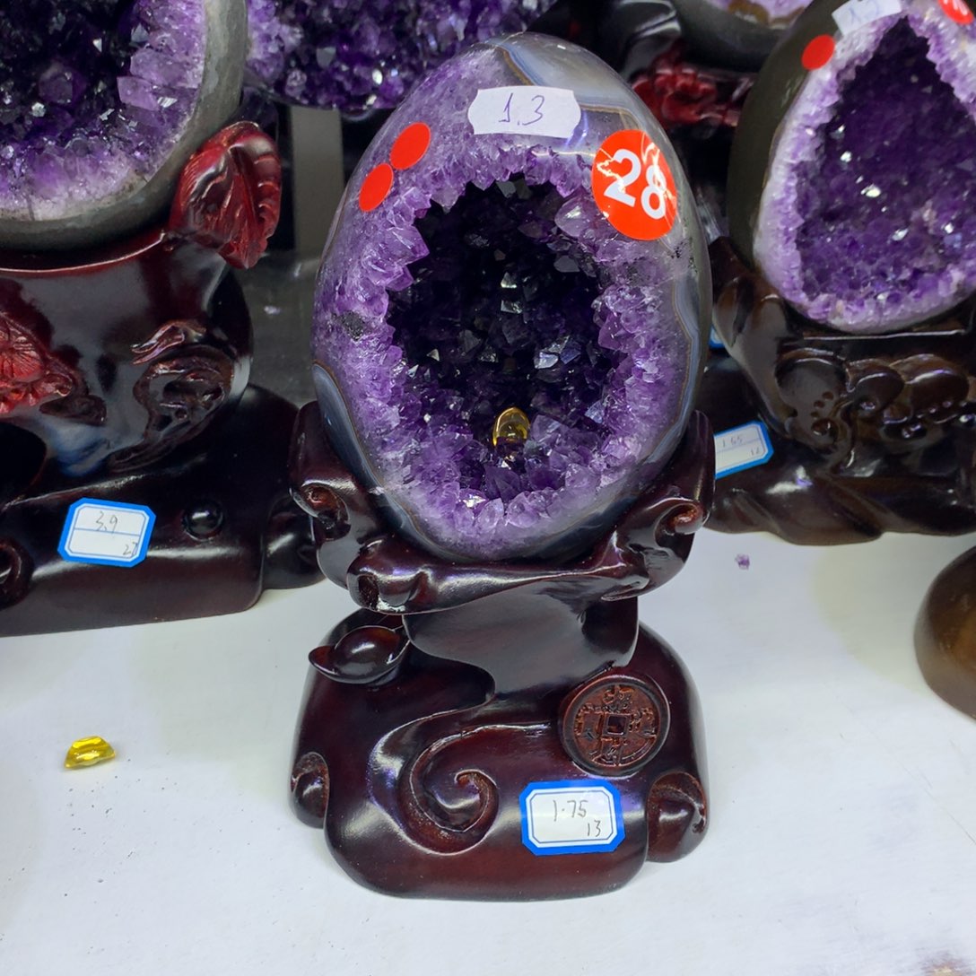 紫晶摆件未镶嵌莹