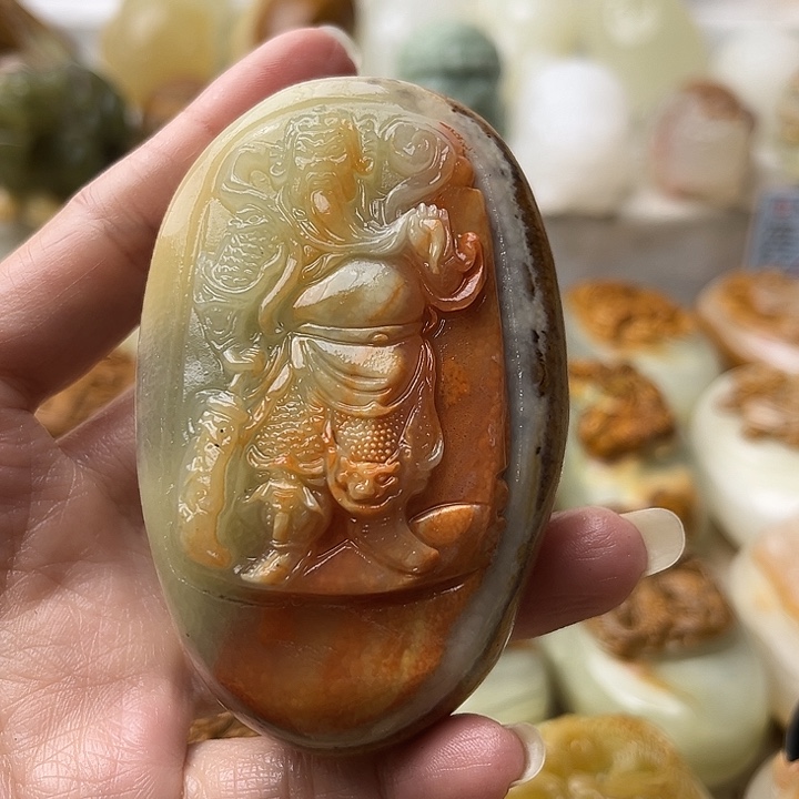 A***i石材古青石不退换关公