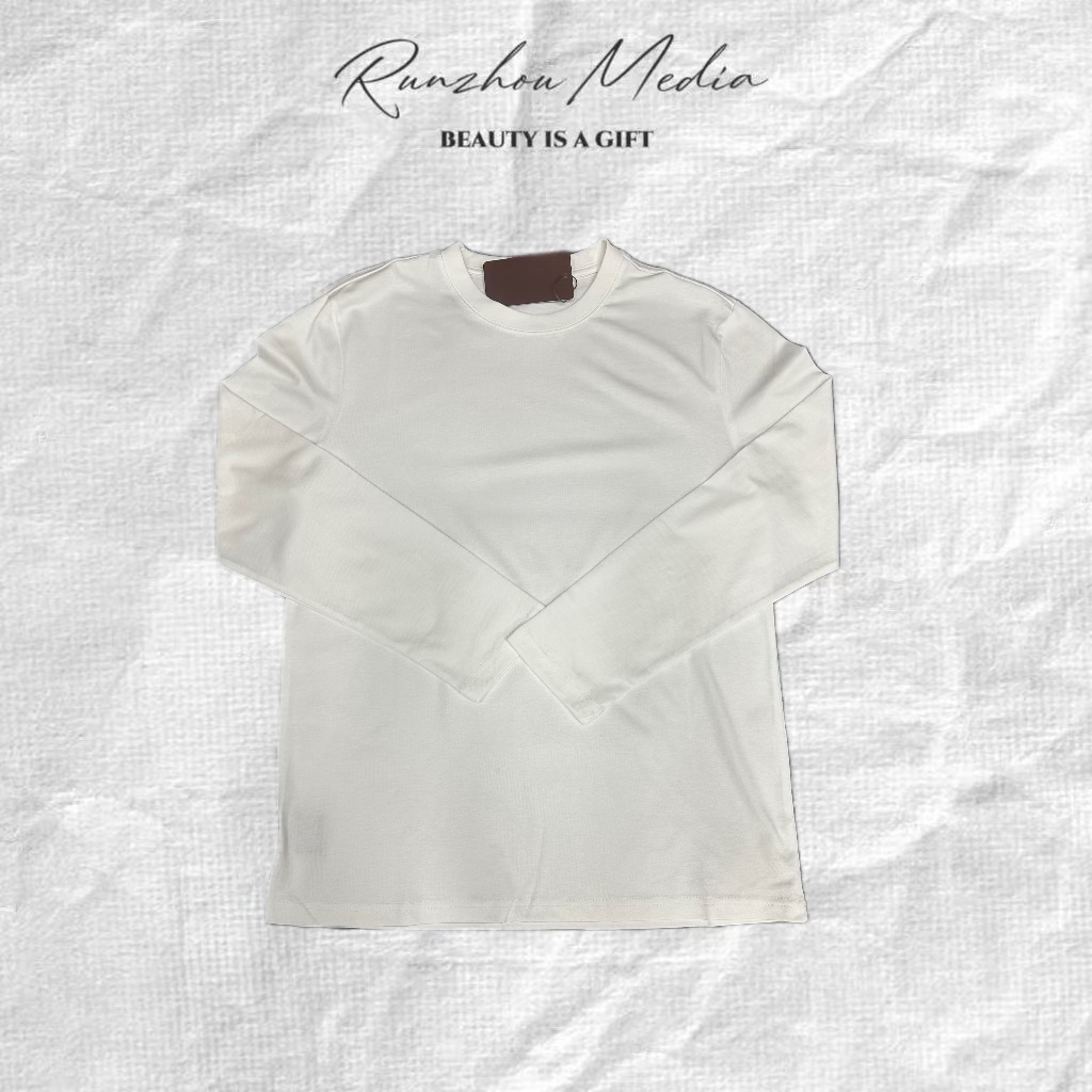 25FW打底衫白色长袖T恤AS001