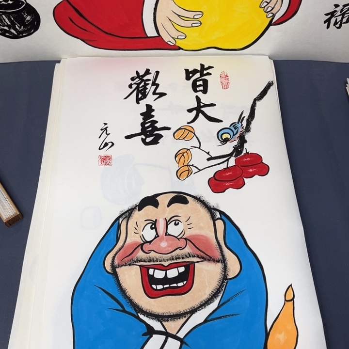国画禅意画纯手绘作品
