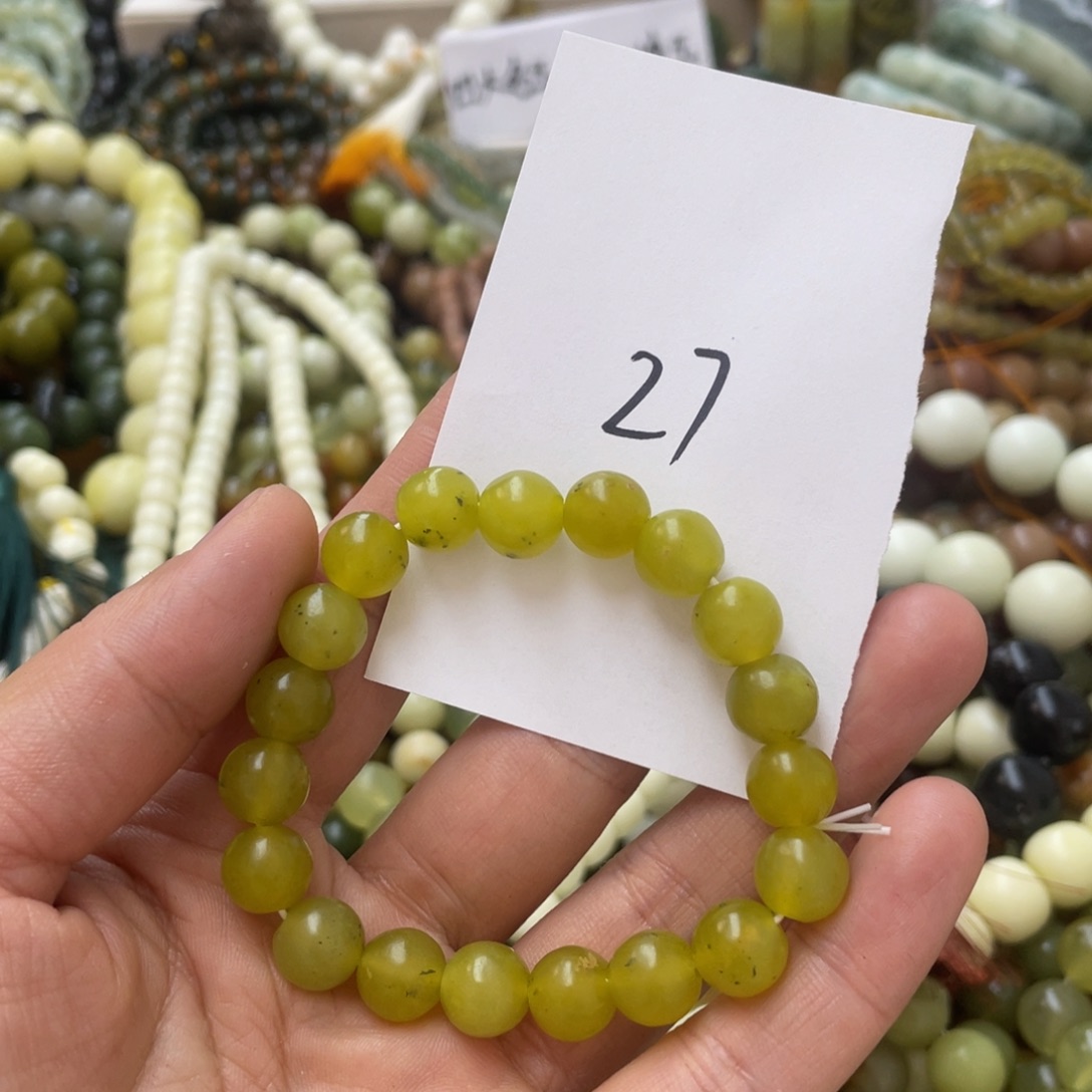 蛇纹石玉手链未镶嵌