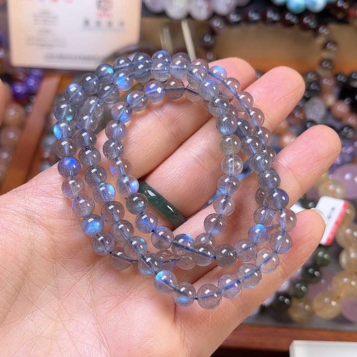 水晶手链未镶嵌茹*姐99999999999灰月光