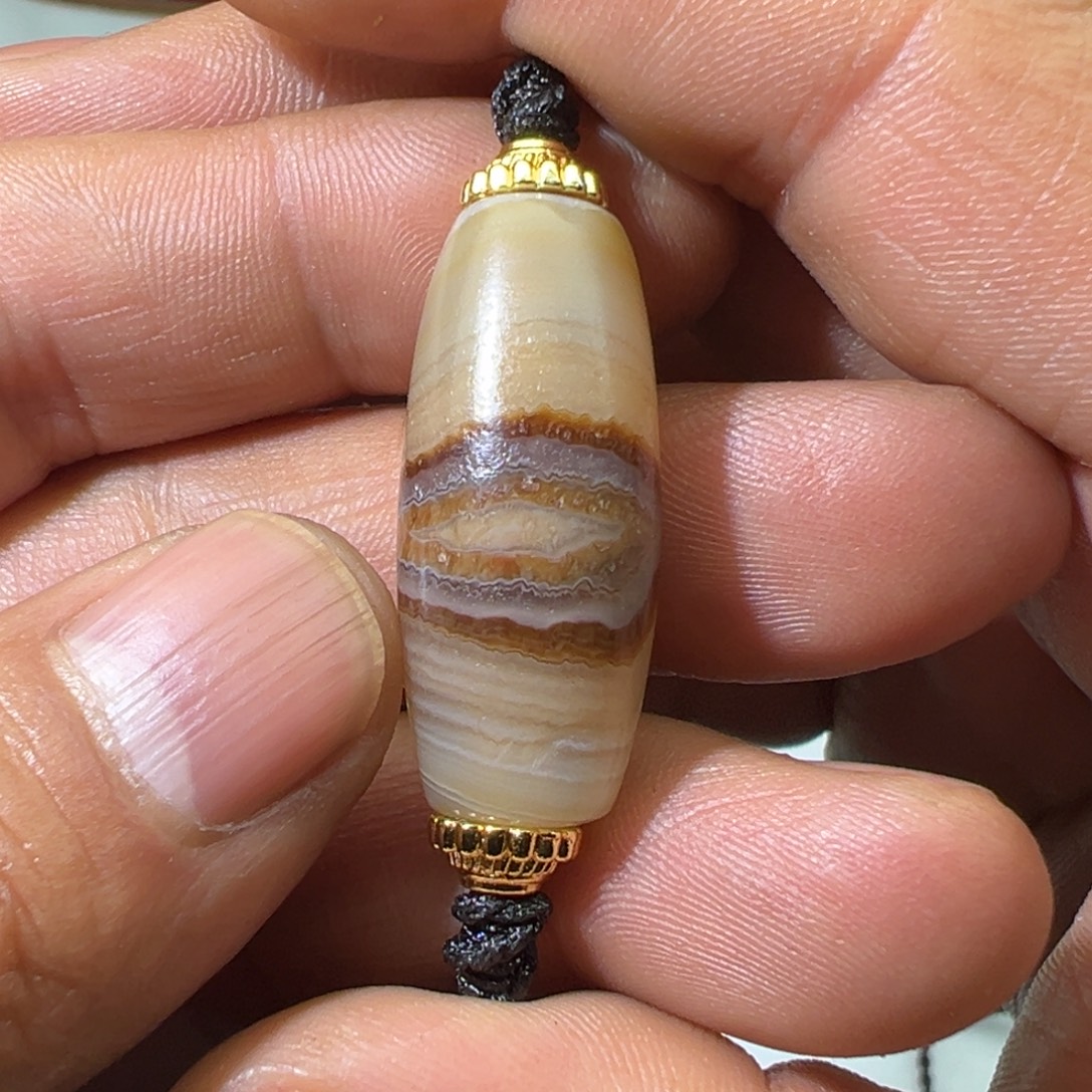 Y***.玛瑙/玉髓合金颈饰