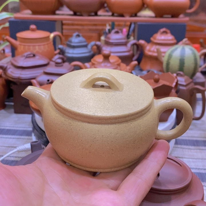 紫砂茶壶汉瓦220cc原矿本山绿新年特价