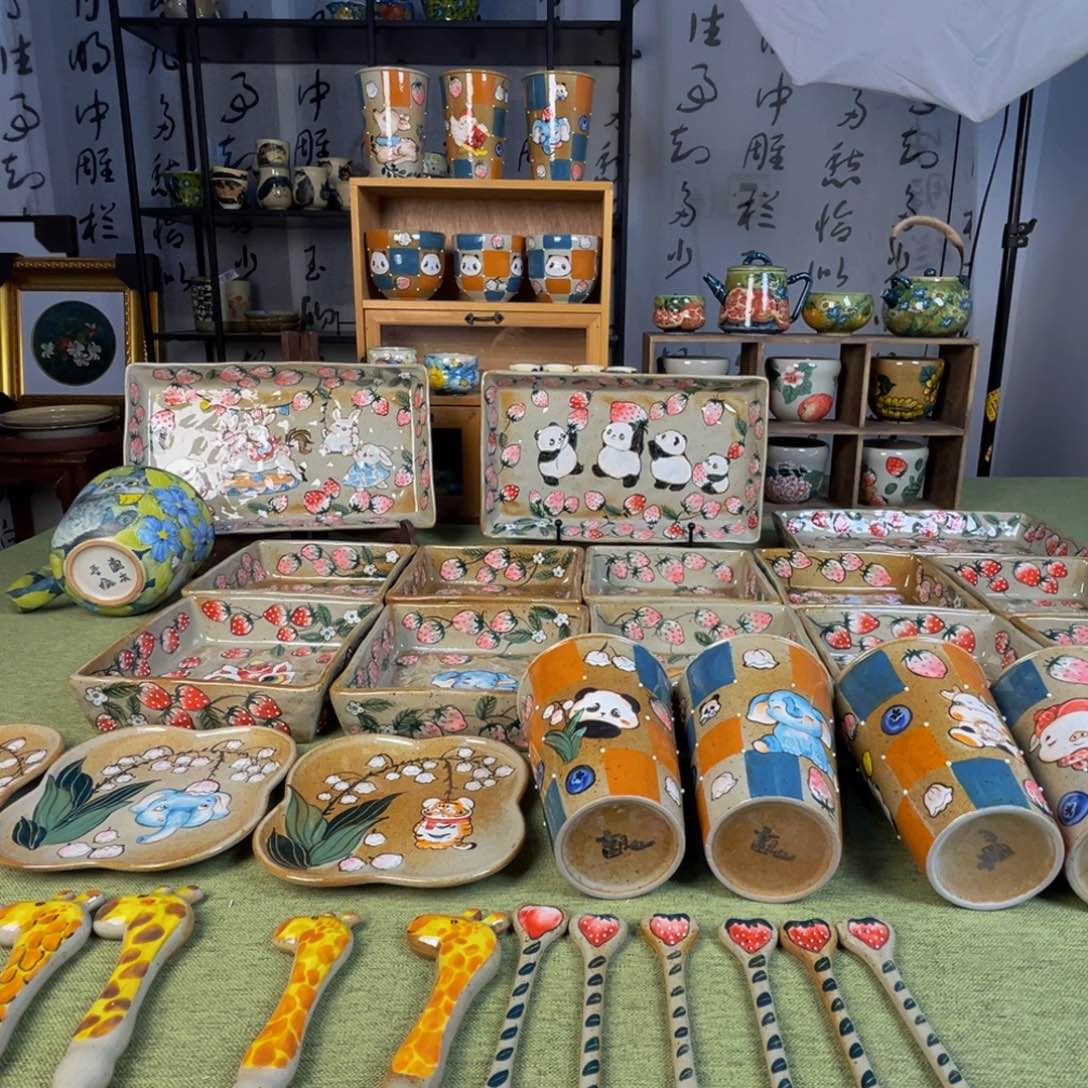 【闪购商品】摆件桃园山房原创手绘作品