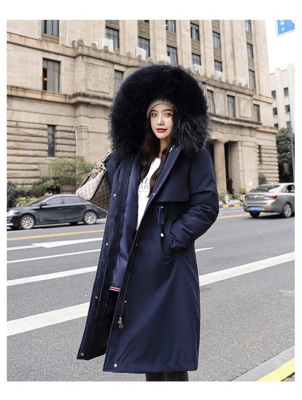 加厚派克服长款羽绒服速干冬季中长款长袖秋冬加长007