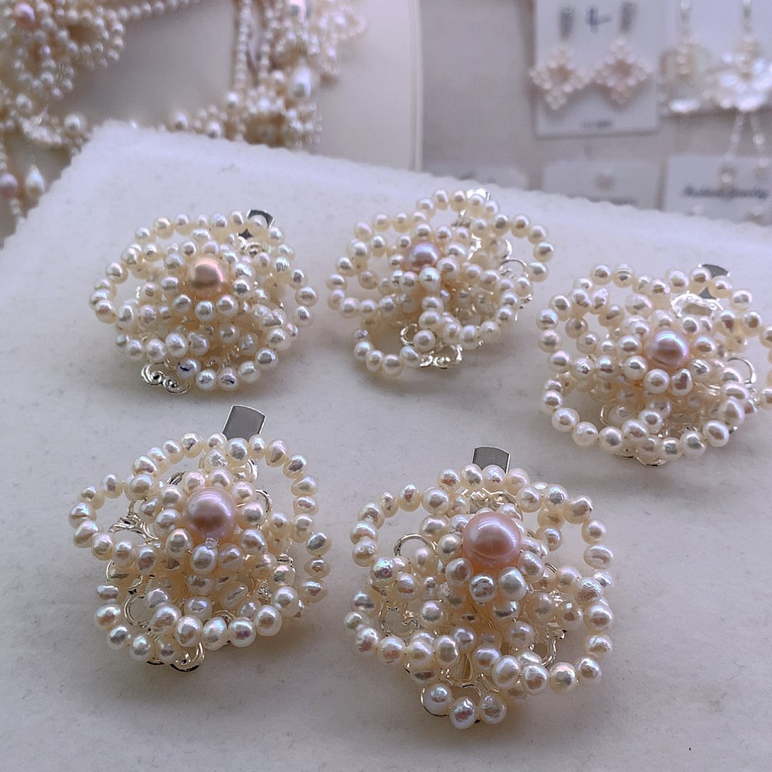 未镶嵌淡水珍珠发夹随机发