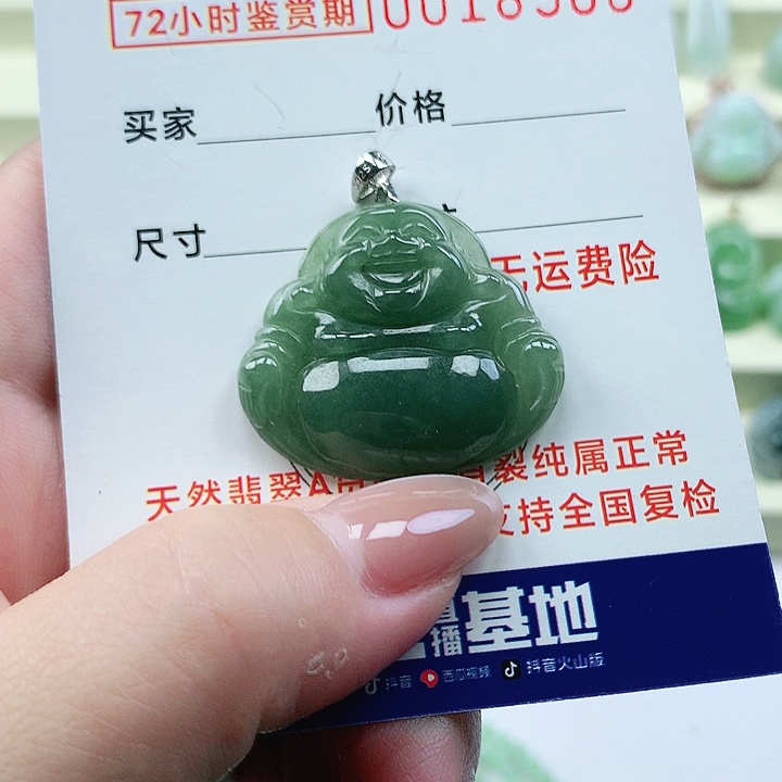 翡翠未镶嵌颈饰吊