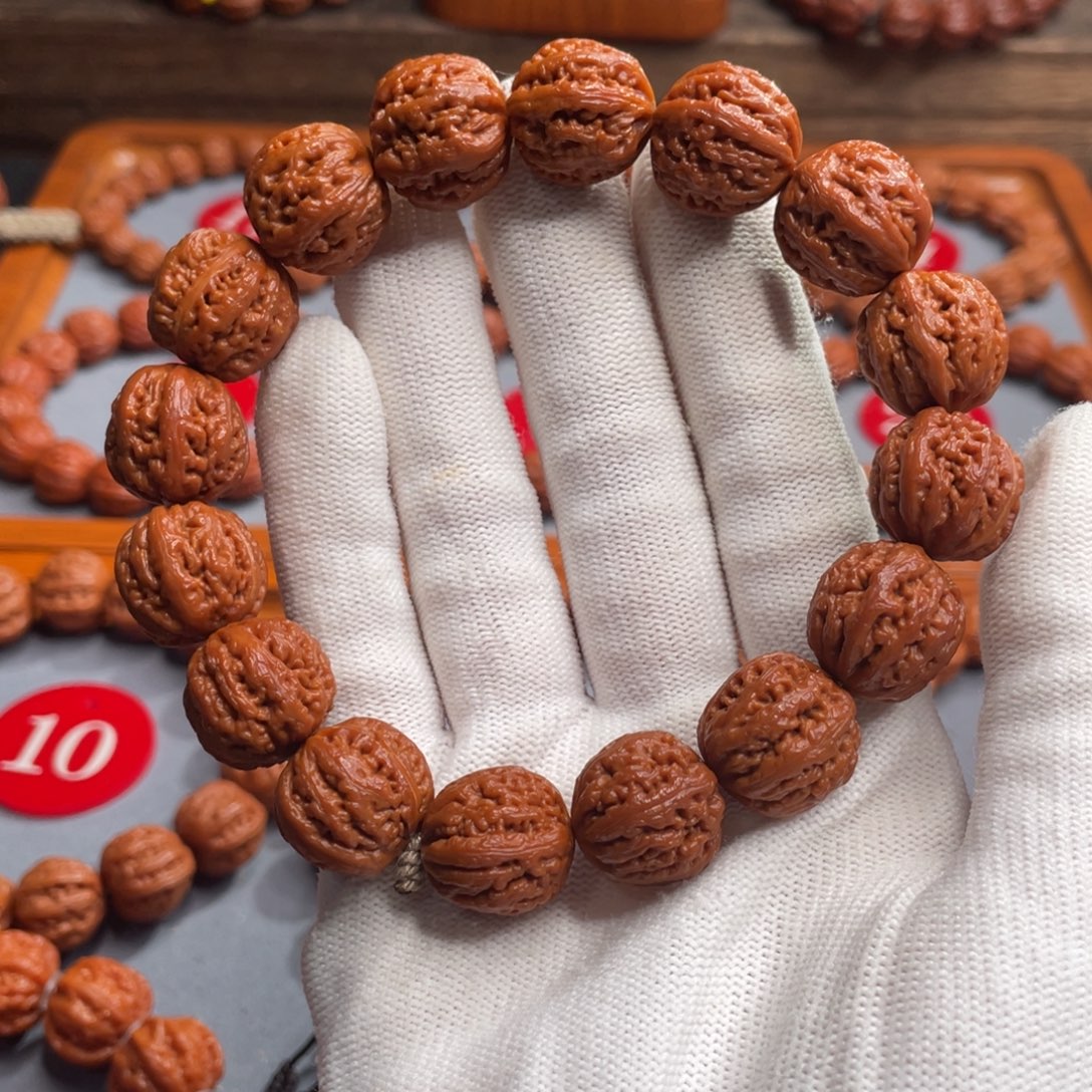 手串文玩核桃1.7+粗筋麻花