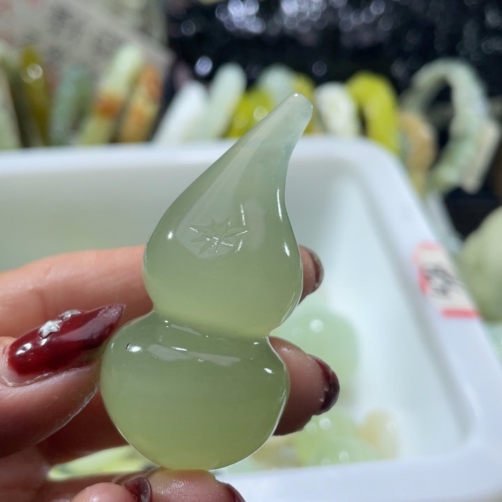 岫玉未镶嵌手把手把