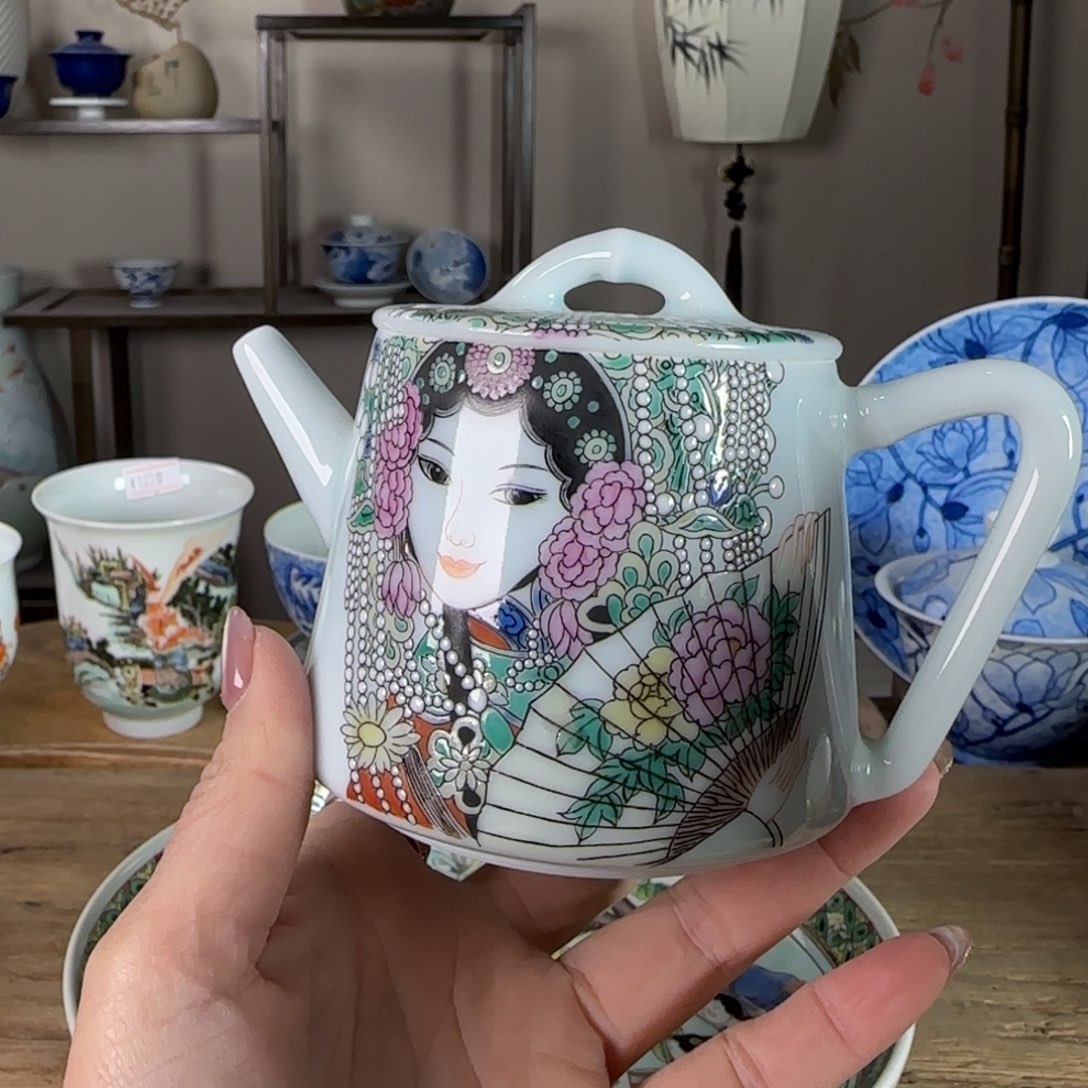 杯景德镇陶瓷柴烧多人