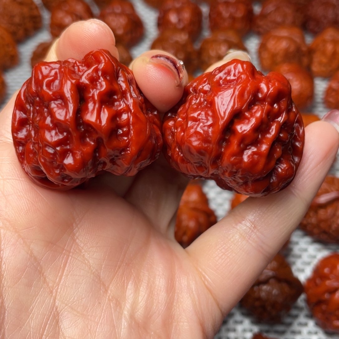 桃核吊坠文玩核桃 手把件 蛤蟆头 38