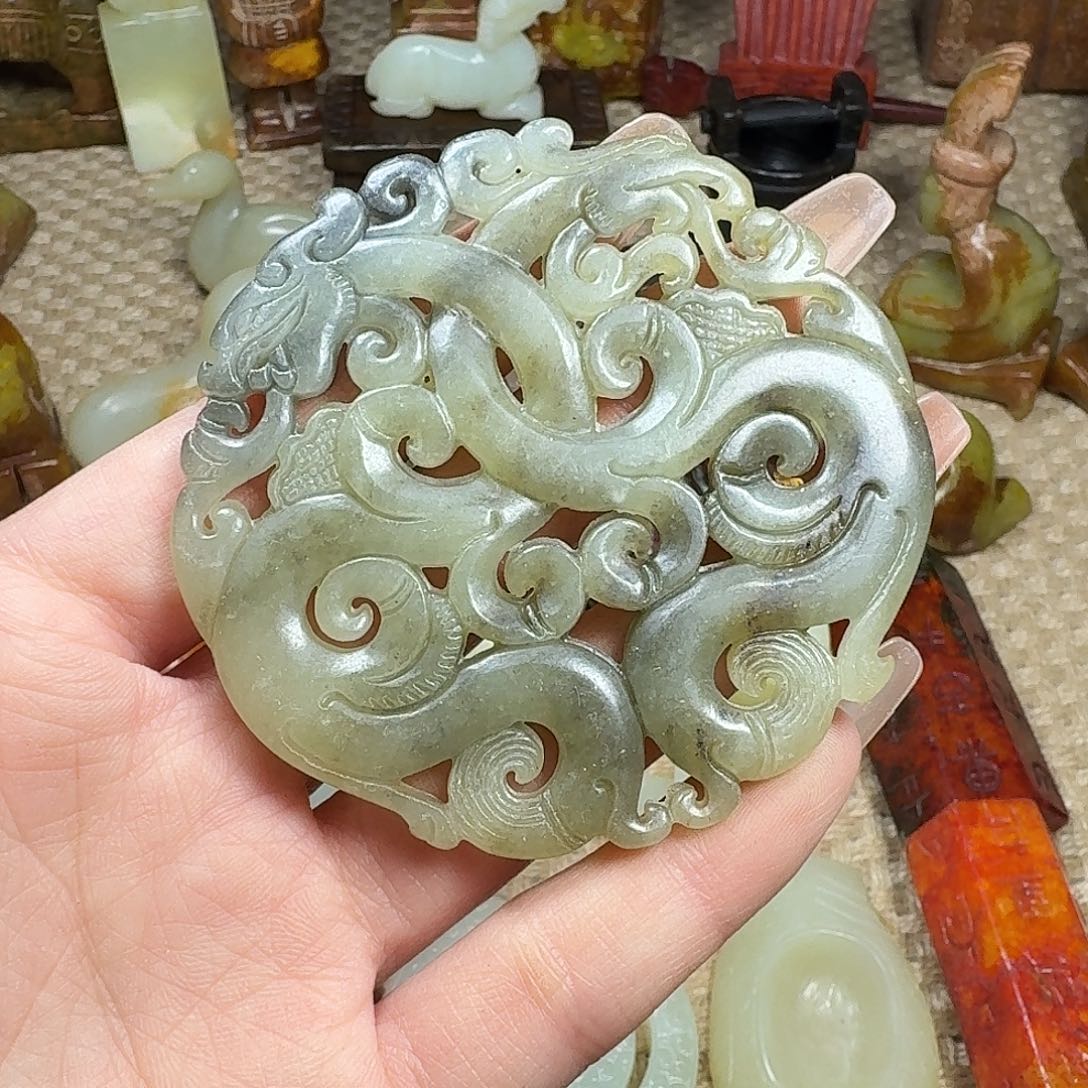 白玉菩提吊坠挂件