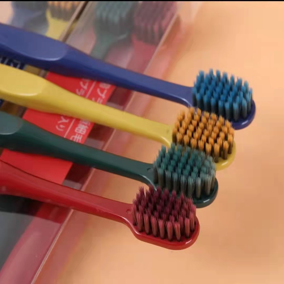 【爱❤️助力】马卡龙情侣日系宽头牙刷2支装软毛牙刷家用独立超软