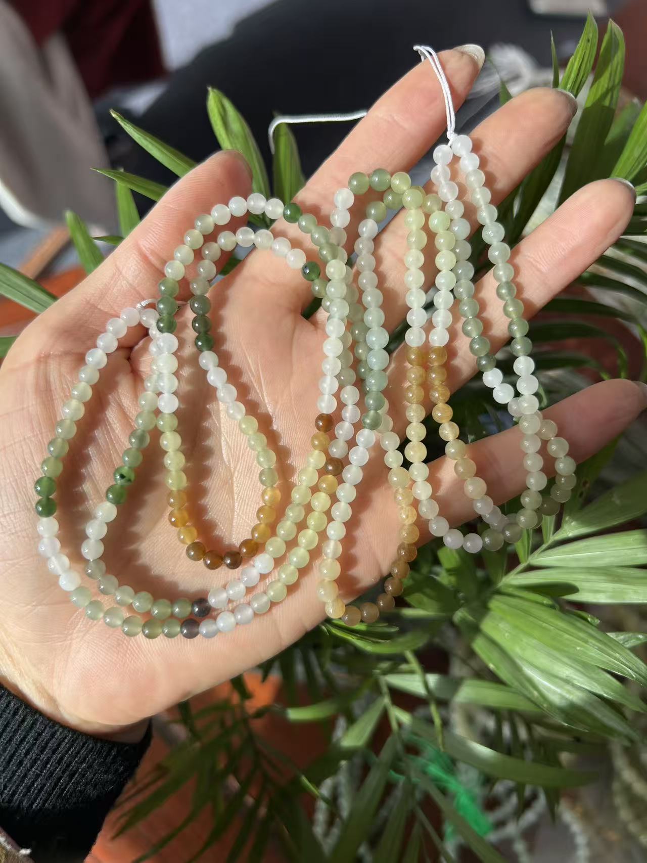 老李严选  和田玉卡4糖色渐变项链多样发一D702