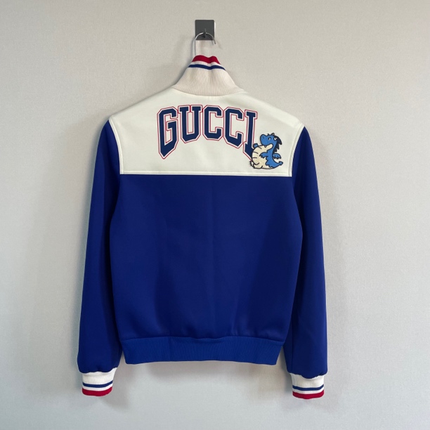 未使用 GUCCI/古驰 24SS拼色条纹字母夹克/XS码/原吊牌/价16500