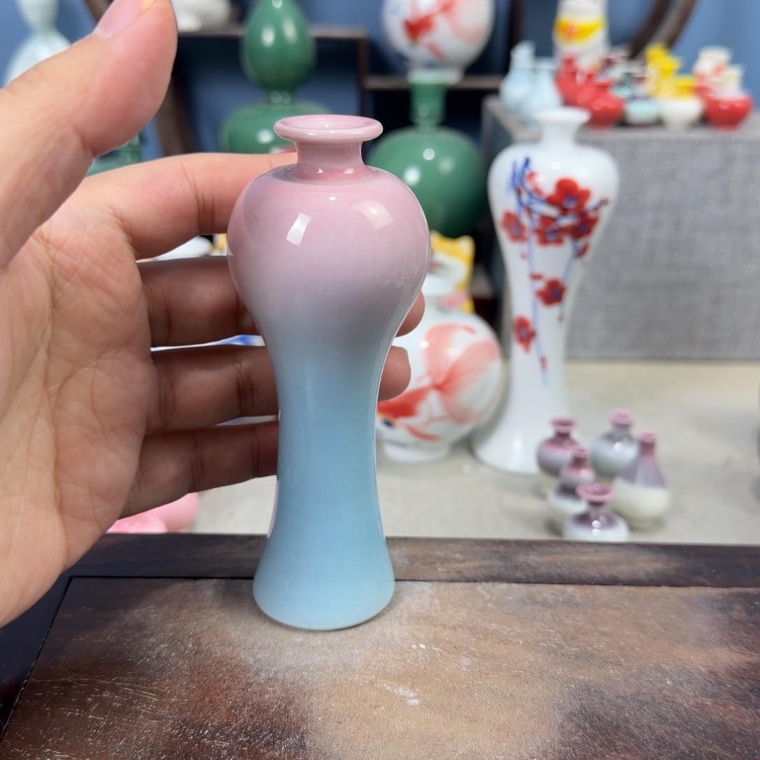 陶瓷手工小花器摆件