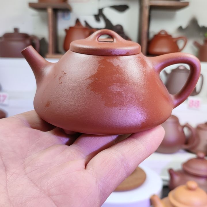 紫砂茶壶子冶红皮龙160cc左右缴瑕