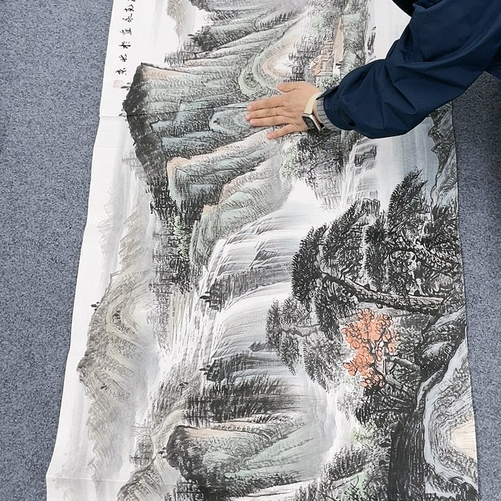 国画纯手绘国画作品六尺