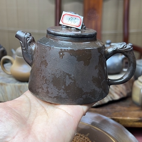 戬谷龙窑柴烧茶壶136
