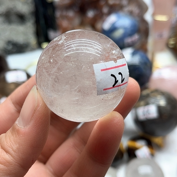 水晶91克白水晶球未镶嵌