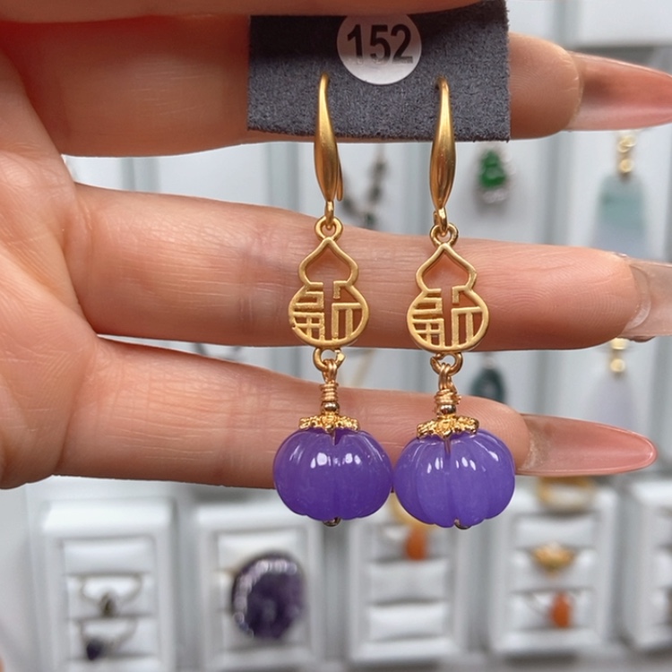 【闪购商品】石英质玉耳饰未镶嵌