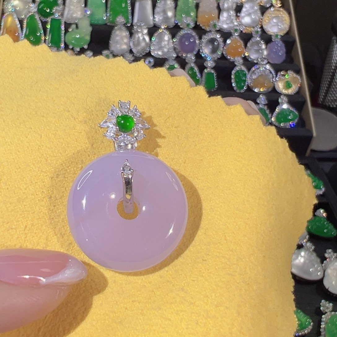 玛瑙/玉髓颈饰银S925镶嵌